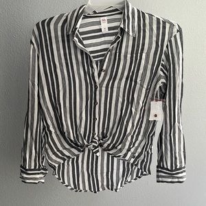 Justice 15 stripped long sleeve shirt